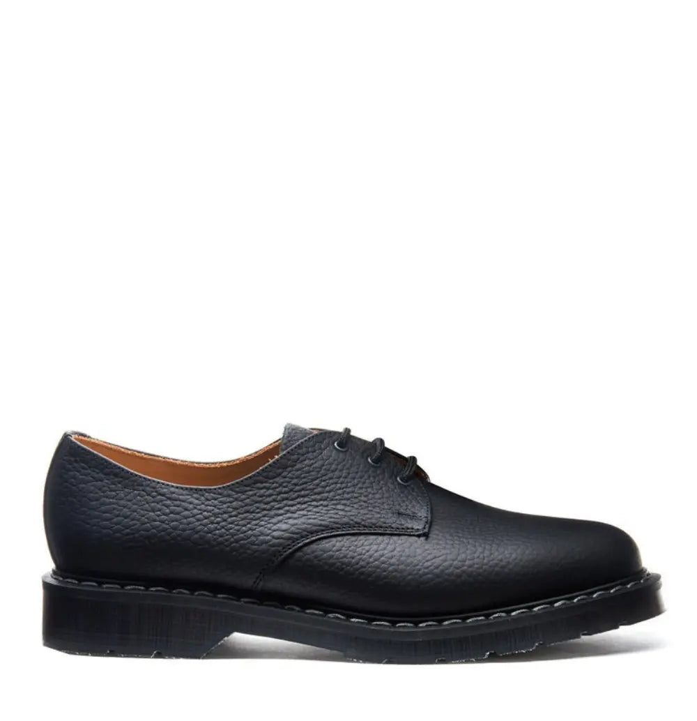Solovair Gibson Shoe - Black Greasy Grain