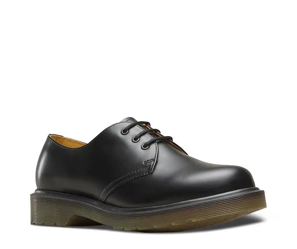 1461p - Black Smooth Leather Shoes