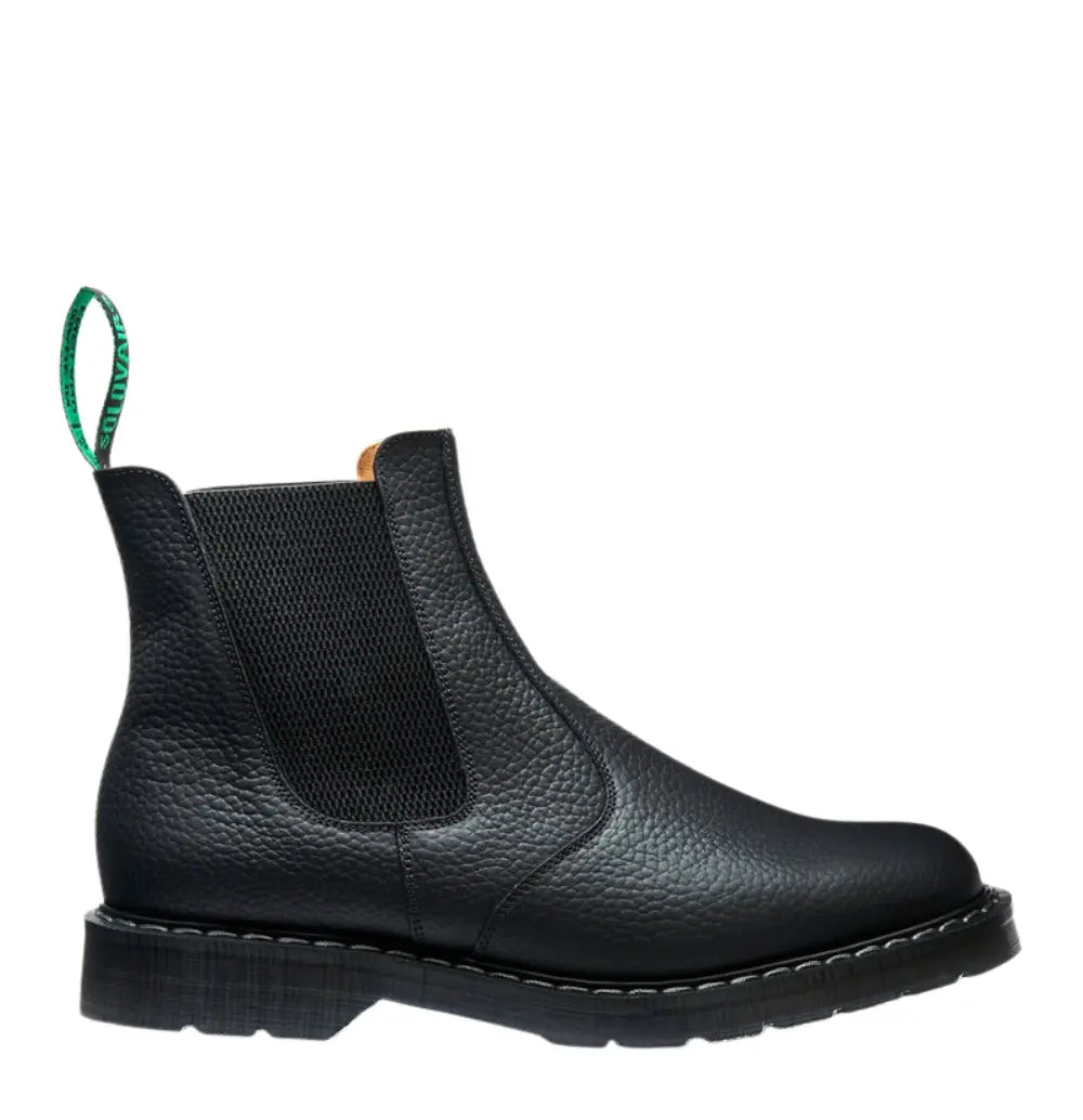 Solovair Dealer Boot - Black Greasy Grain