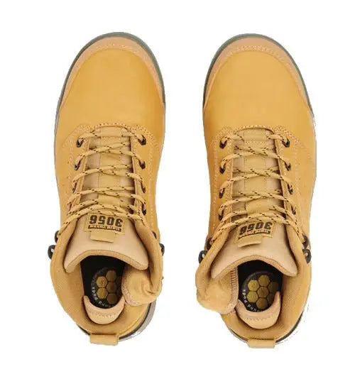3056 Wheat - Side Zip Safety Boot