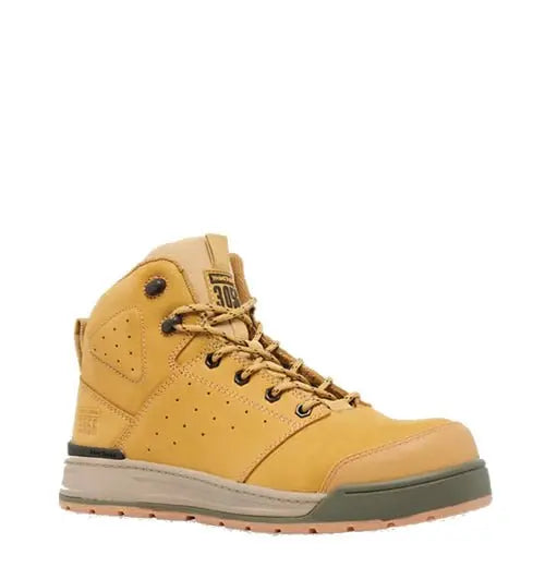 3056 Wheat - Side Zip Safety Boot