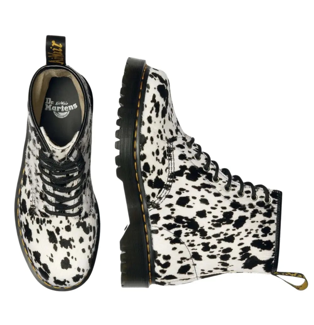 1460 Bex Dalmatian Hair-On Leather Boots