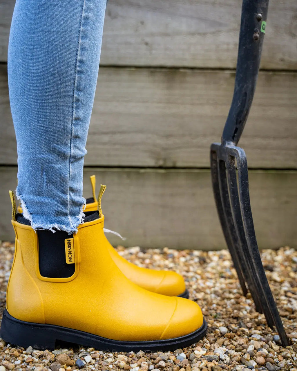 Merry People Bobbi Waterproof Boots - Mustard Yellow