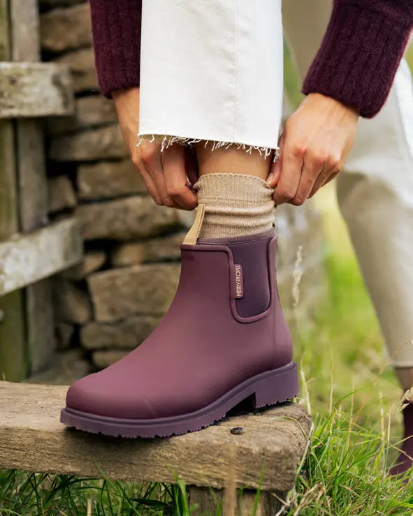 Merry People Bobbi Waterproof Boots - Dark Cherry