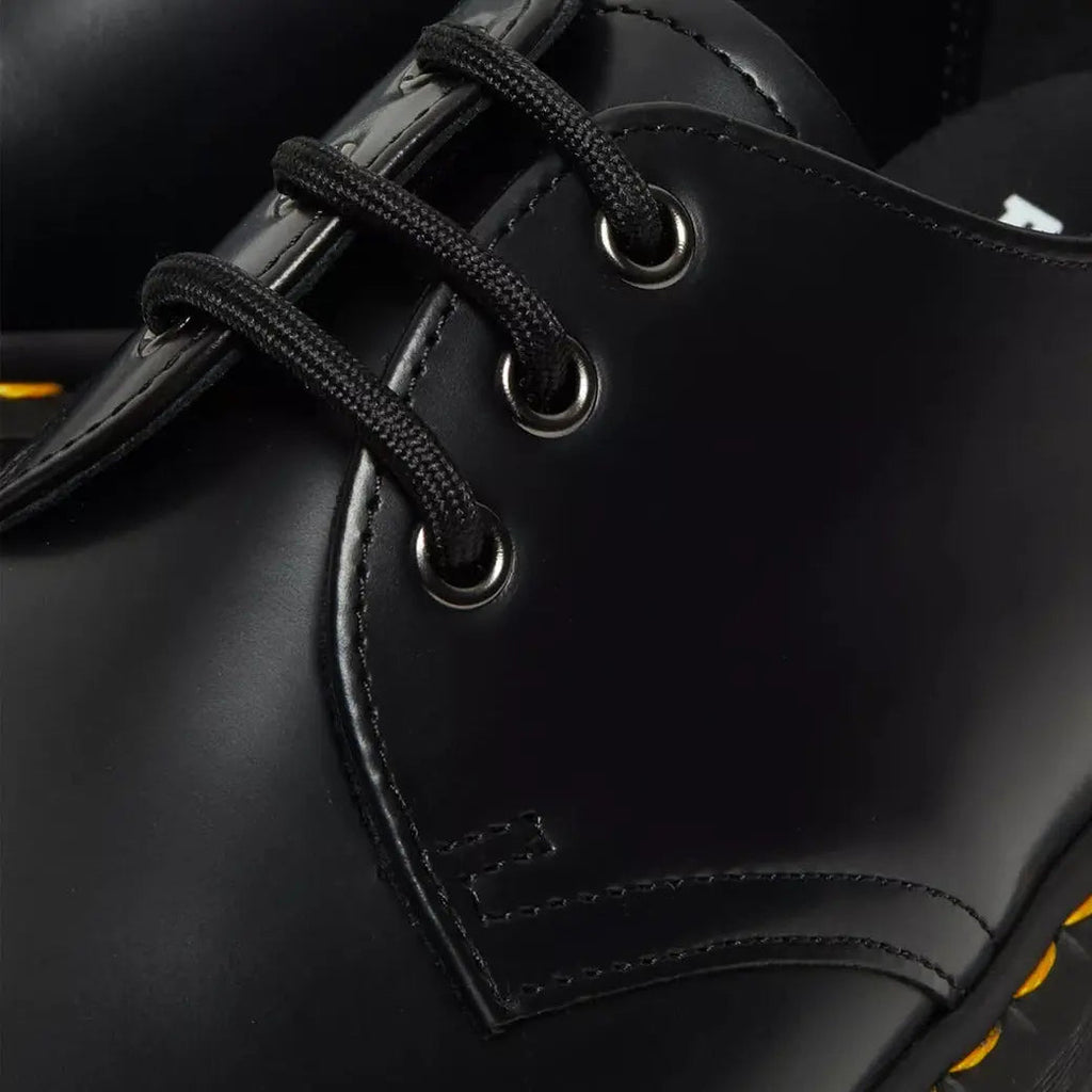 1461 Quad - Black Smooth Leather Shoes