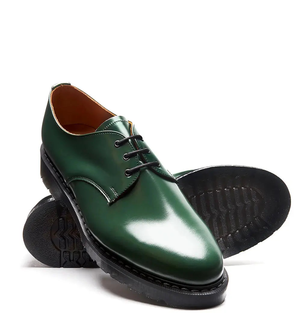 Solovair Gibson Shoe - Green Hi-Shine