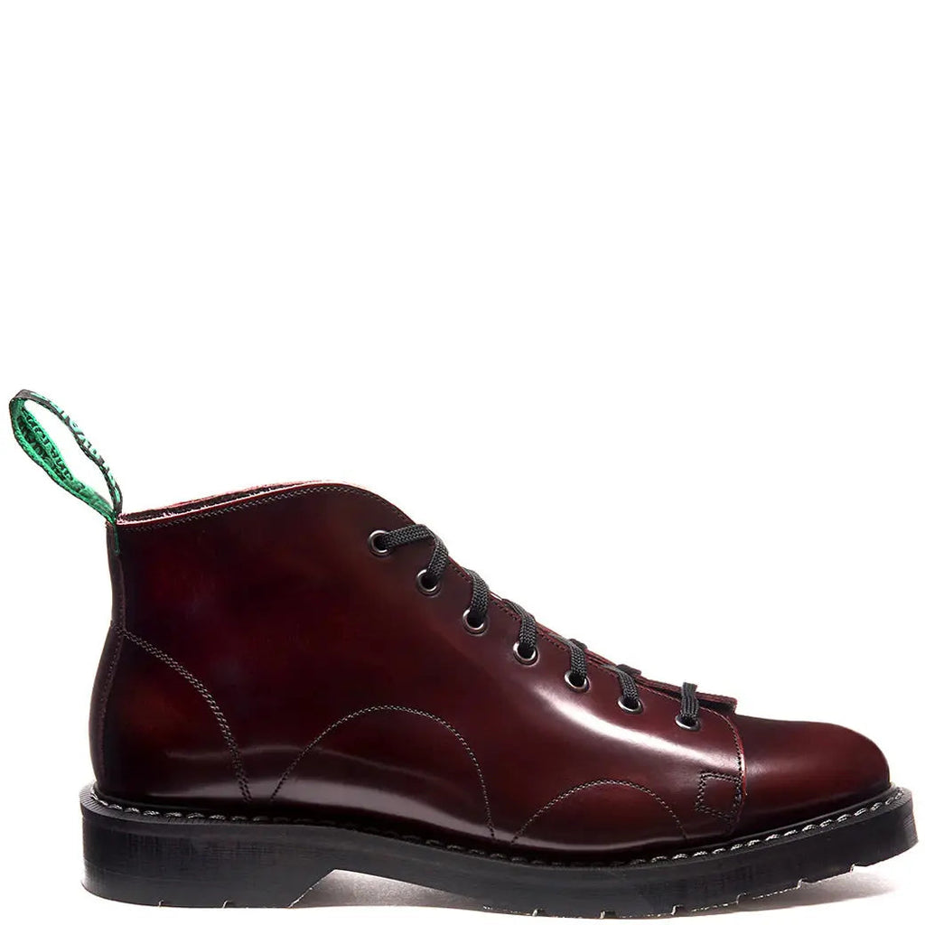 Solovair Monkey Boot - Burgundy Rub-Off