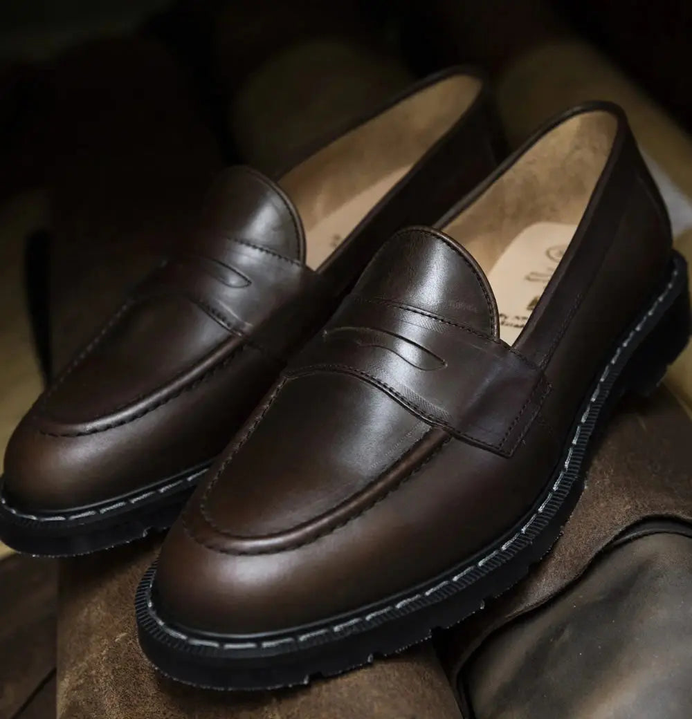 Solovair Penny Loafer - Gaucho Crazy Horse