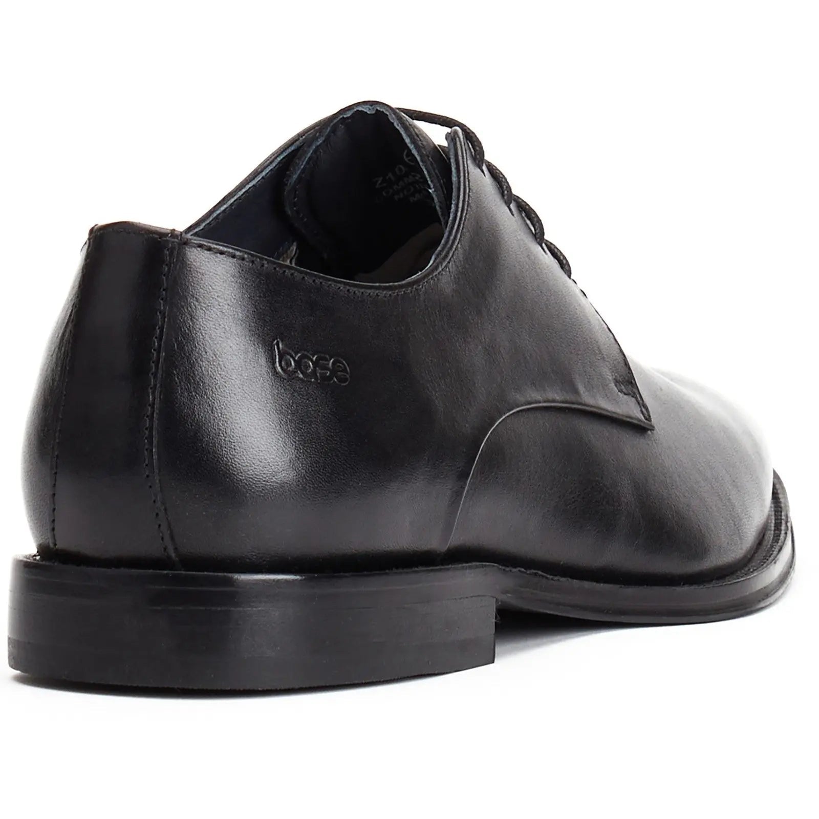 Base London Marley Plain Toe Derby Shoe - Black