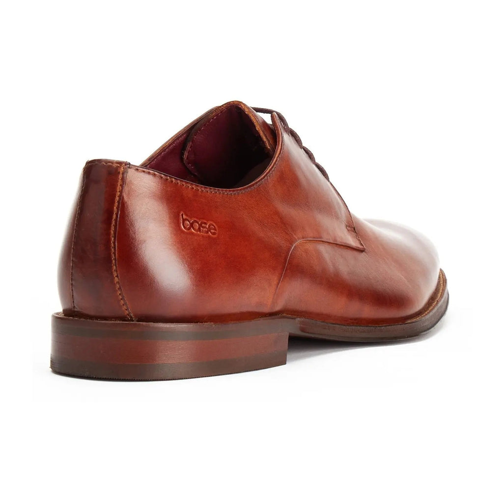 Base London Marley Plain Toe Derby Shoe - Tan