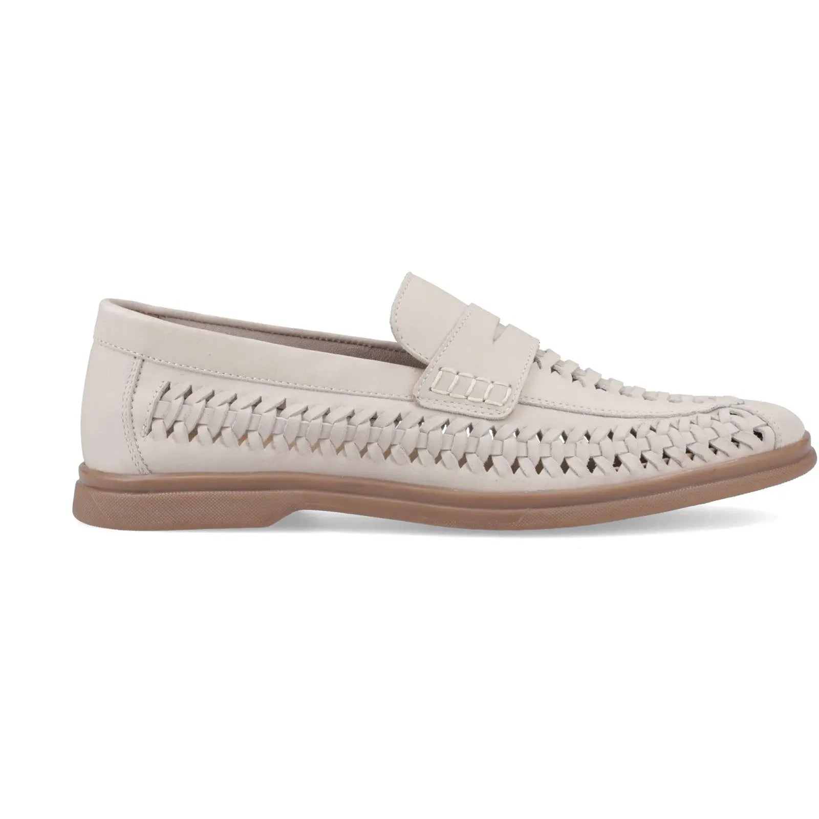 Hush Puppies Bowie Men's Leather Loafer in Taupe