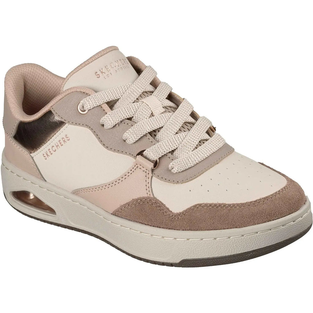 Skechers UNO CTL Subtle Shimmer Court Trainers