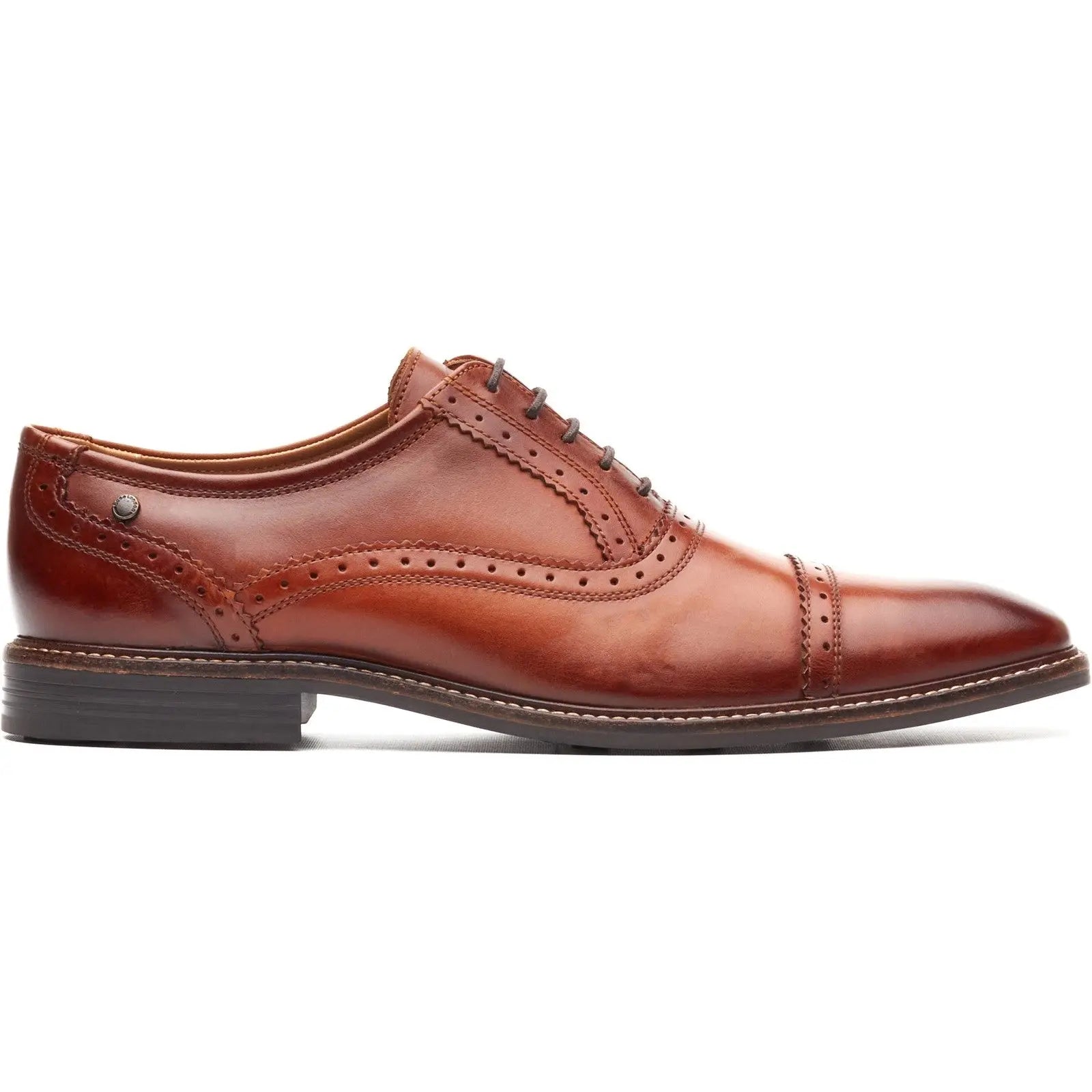 Base London Ascot Toe Cap Oxford Shoe