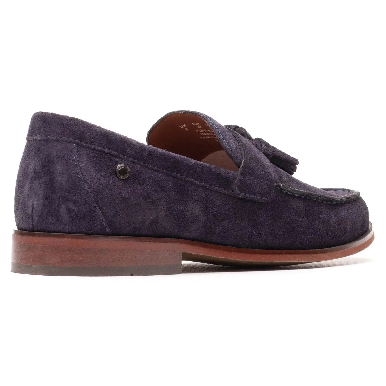 Base London Flint Tassle Loafer - Blue Suede