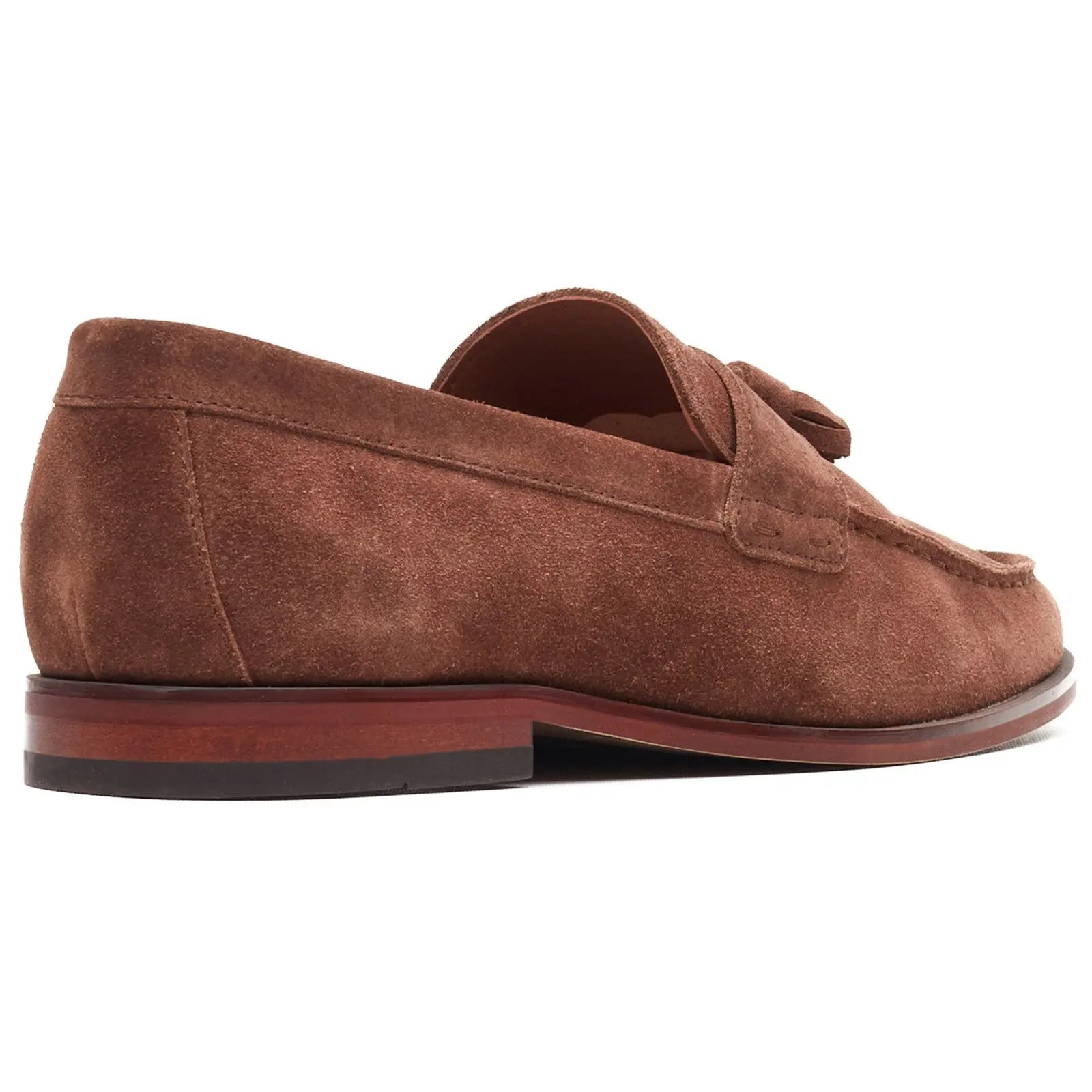 Base London Flint Tassel Loafer - Brown Suede