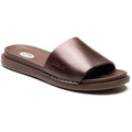 Base London Albany Slide Sandal - Brown
