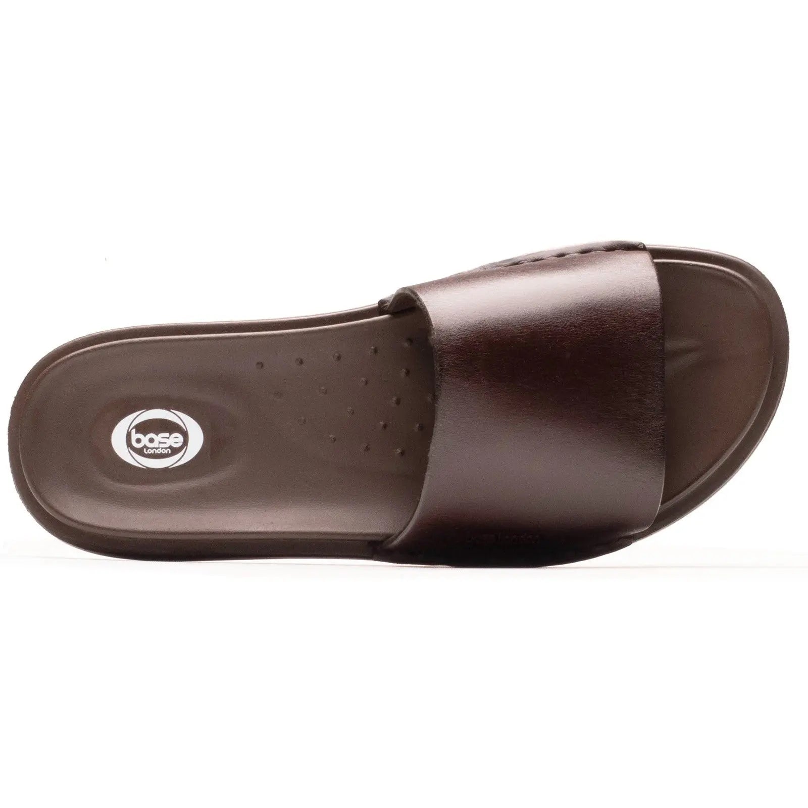 Base London Albany Slide Sandal - Brown