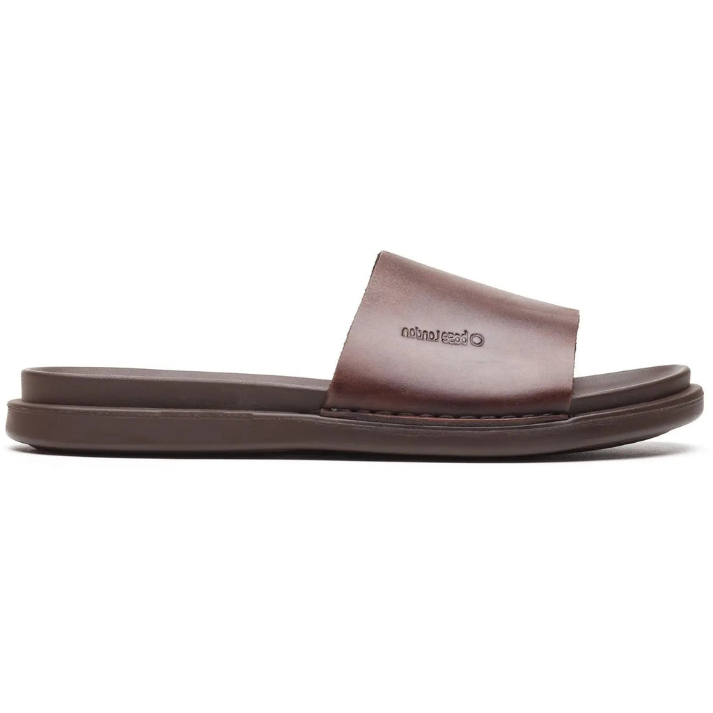 Base London Albany Slide Sandal - Brown