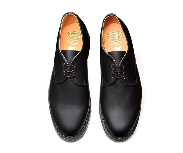 Solovair Gibson Shoe - Black Greasy